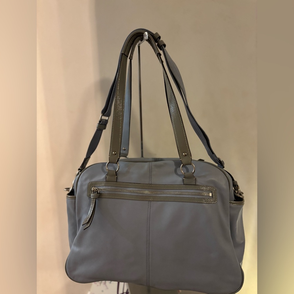 COACH ADDISON MULTI FUNCTION DIAPER BAG SATCHEL SKY BLUE LEATHER F18374 CROSSBOD - Picture 7 of 16